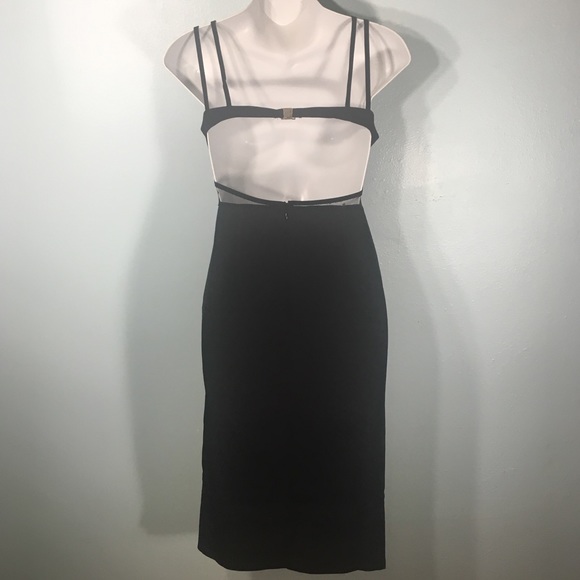 Sexy Fishnet Little Black Dress Charlotte Russe - Picture 4 of 8